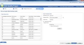 Figure 8. The export screen gives a list of recommended and complete changes. Here you can approve or reject the changes.